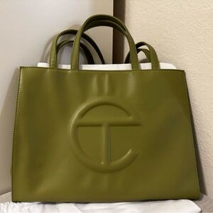 Telfar Medium Shopping Bag - Drap - Green